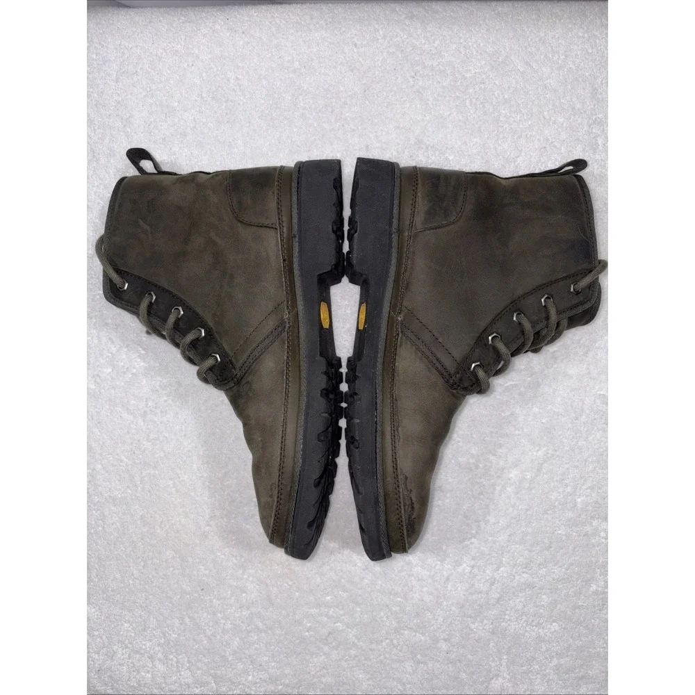 UGG Harkland Weather Black Olive Green Oiled Suede Waterproof Vibram Men Boots 9